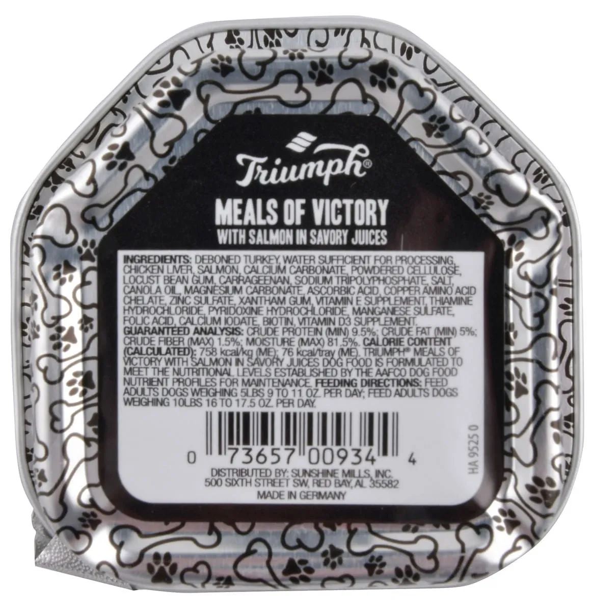 Triumph Meals of Victory with Salmon in Savory Juices Dog Food