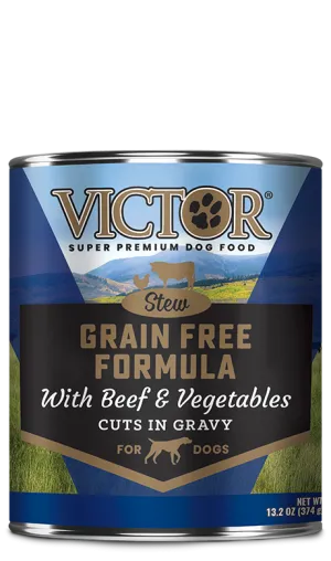 Victor Grain Free Formula with Beef and Vegetables Cuts in Gravy