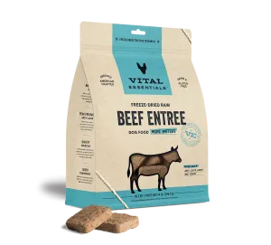 Vital Essentials Freeze-Dried Raw Beef Entrée Mini Patties Dog Food