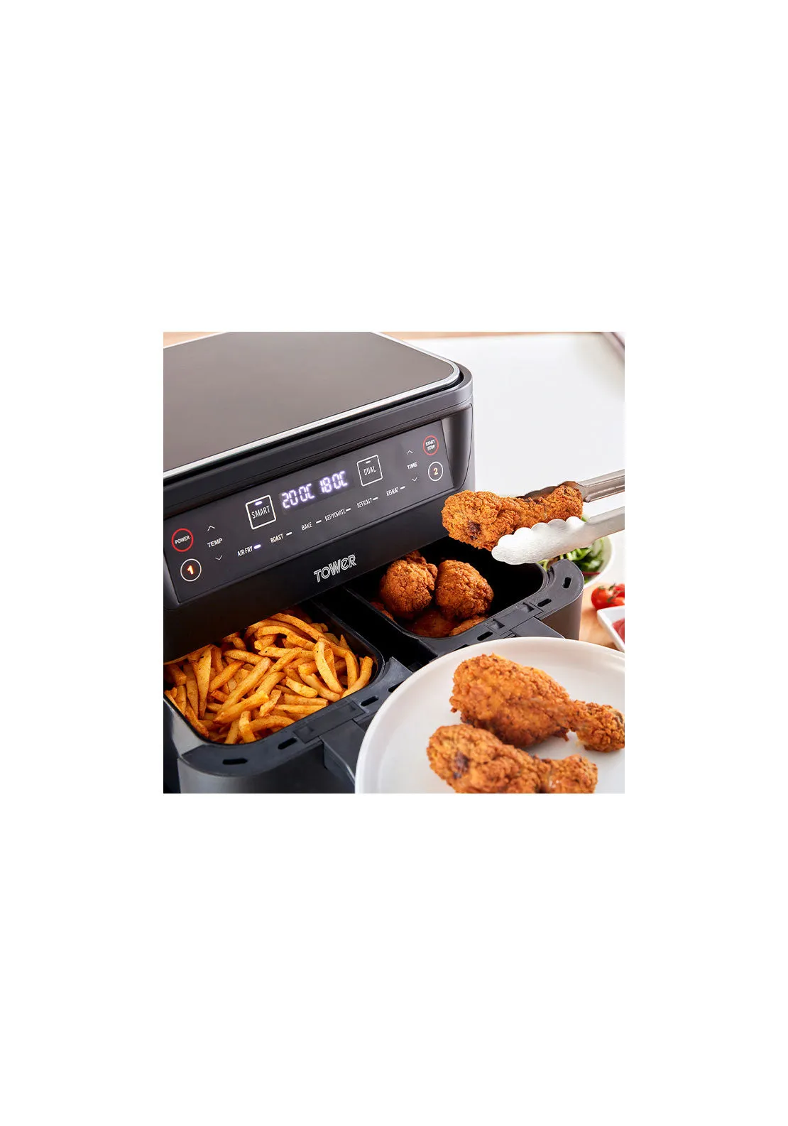 Vortx 8L Dual Basket Air Fryer | T17097