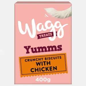 Wagg Yumms Crunchy Chicken Dog Biscuits 400g