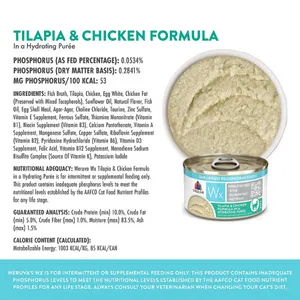 Weruva Cat WX Phos Focused Tilapia & Chicken Puree Canned Cat Food