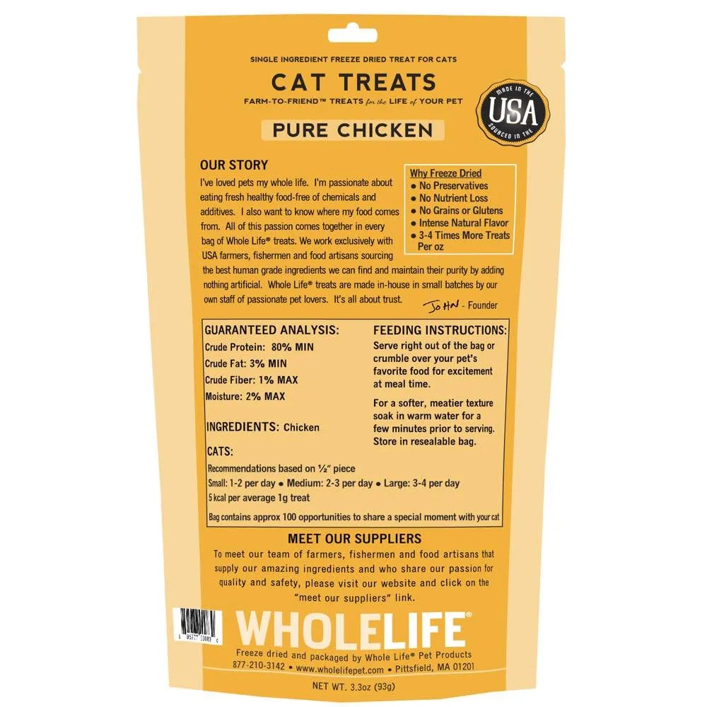 Whole Life Originals Freeze Dried Chicken Breast Cat Treats