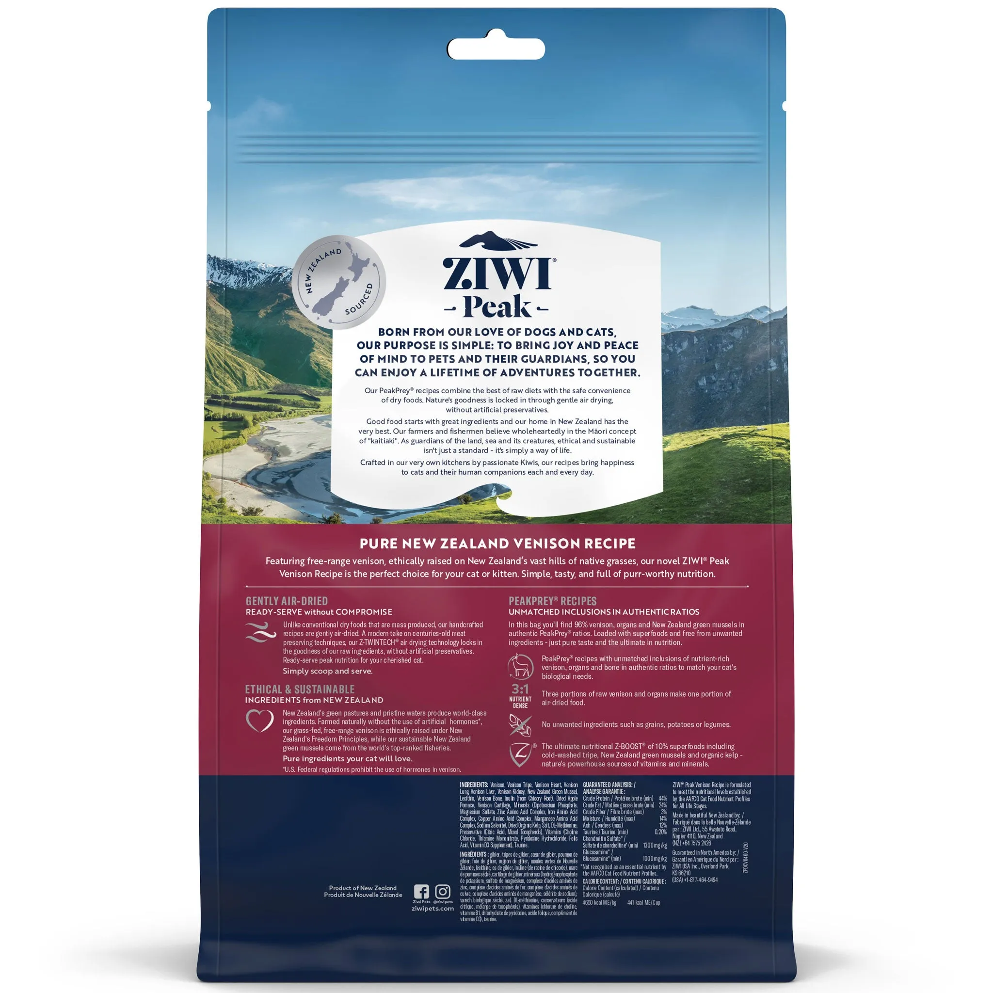 Ziwi Peak Air Dried Venison Cat Food